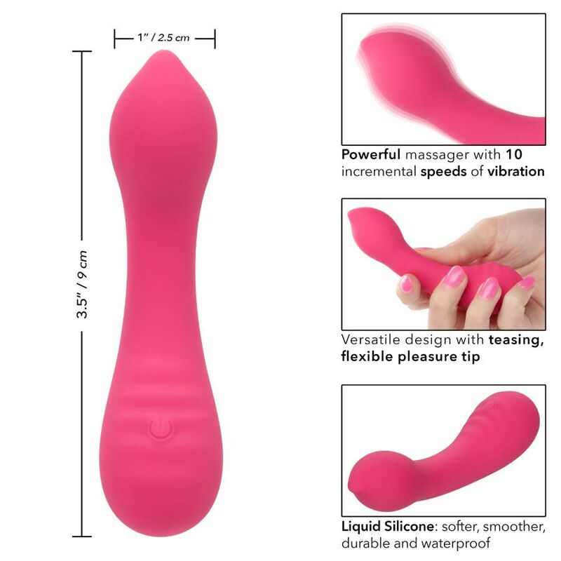 CalExotics Pixies Teaser Pink, en flexibel massager för njutning