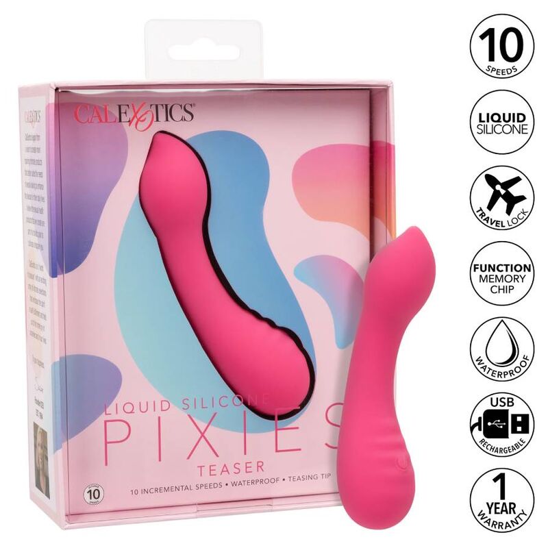CalExotics Pixies Teaser Pink, en flexibel massager för njutning