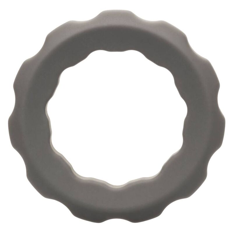 CalExotics Alpha Erect Ring i grått av flytande silikon
