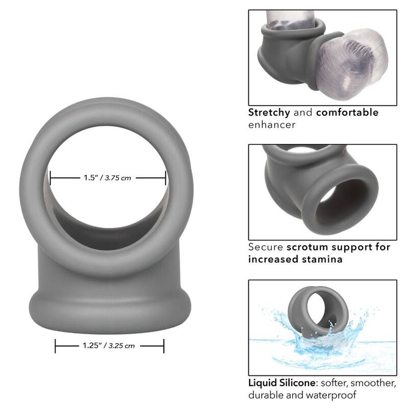 CalExotics Alpha Precision Ring i grått, elastisk och vattentät