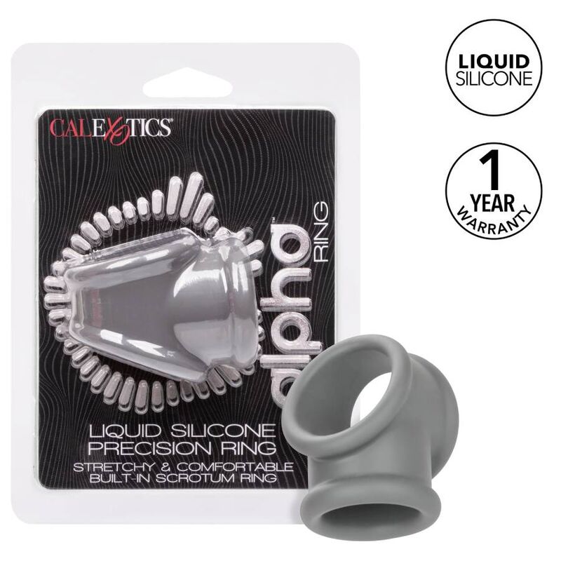 CalExotics Alpha Precision Ring i grått, elastisk och vattentät