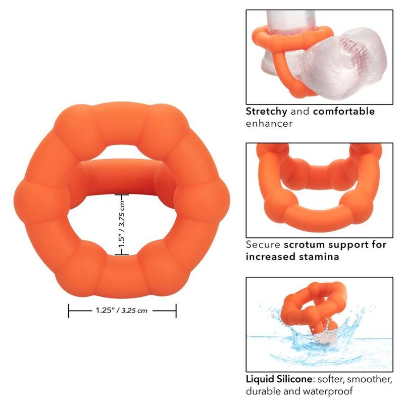Calexotics Alpha All Star Ring i orange