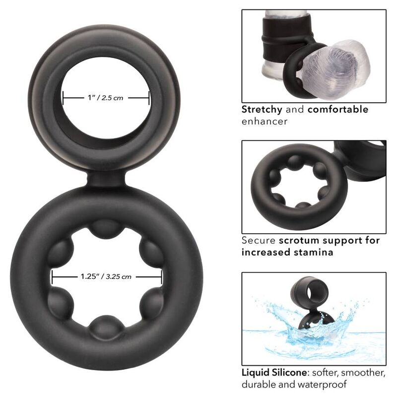 CalExotics Alpha Dual Magnum Ring i svart