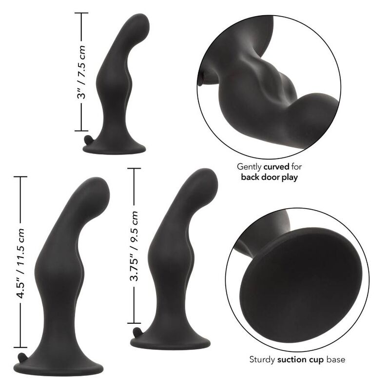 CalExotics Anal Ripple Kit med 3 analpluggar