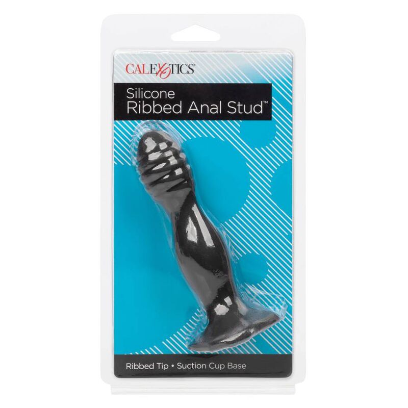 CalExotics Ribbad Anal Stud i silikon