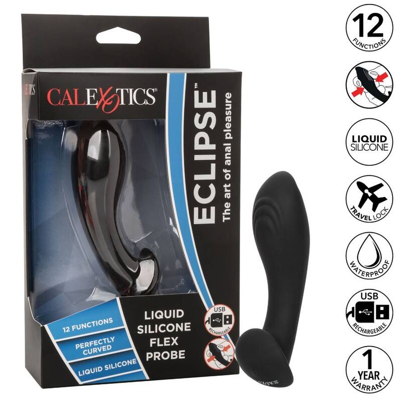 Eclipse Liquid Silicone Flex Probe för anal njutning