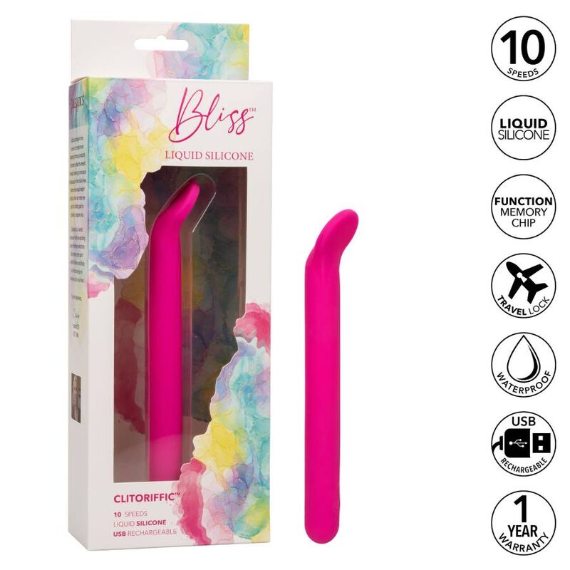 Bliss Liquid Silicone Clitoriffic vibrator i rosa