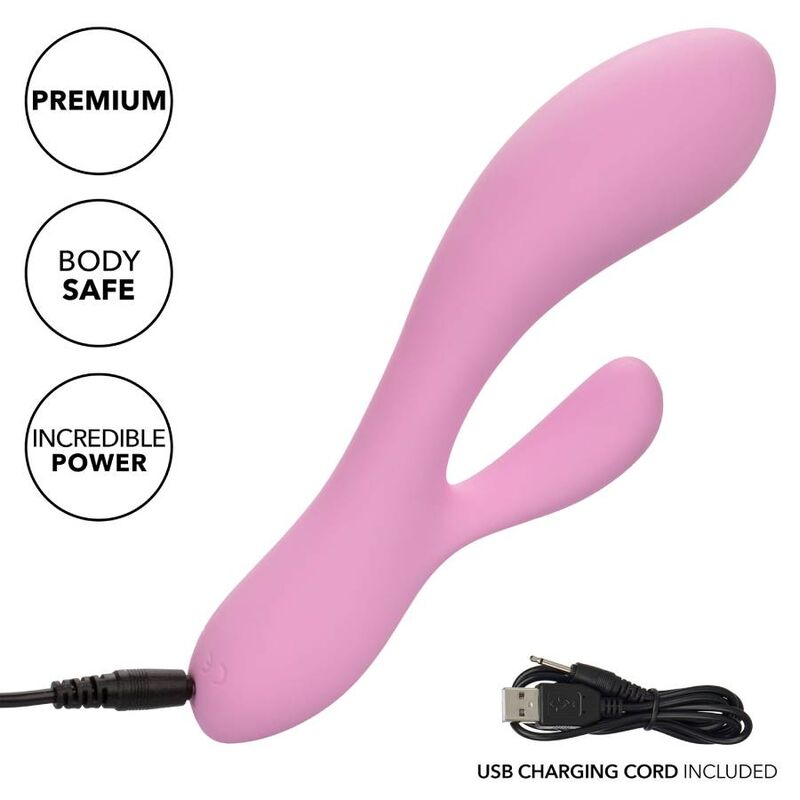 CalExotics Contour Zoie Pink - flexibel dubbel massager