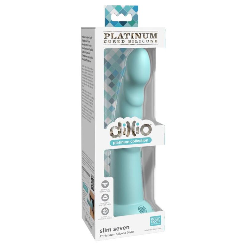 DILLIO Slim Seven 17,78 cm grön sexleksak