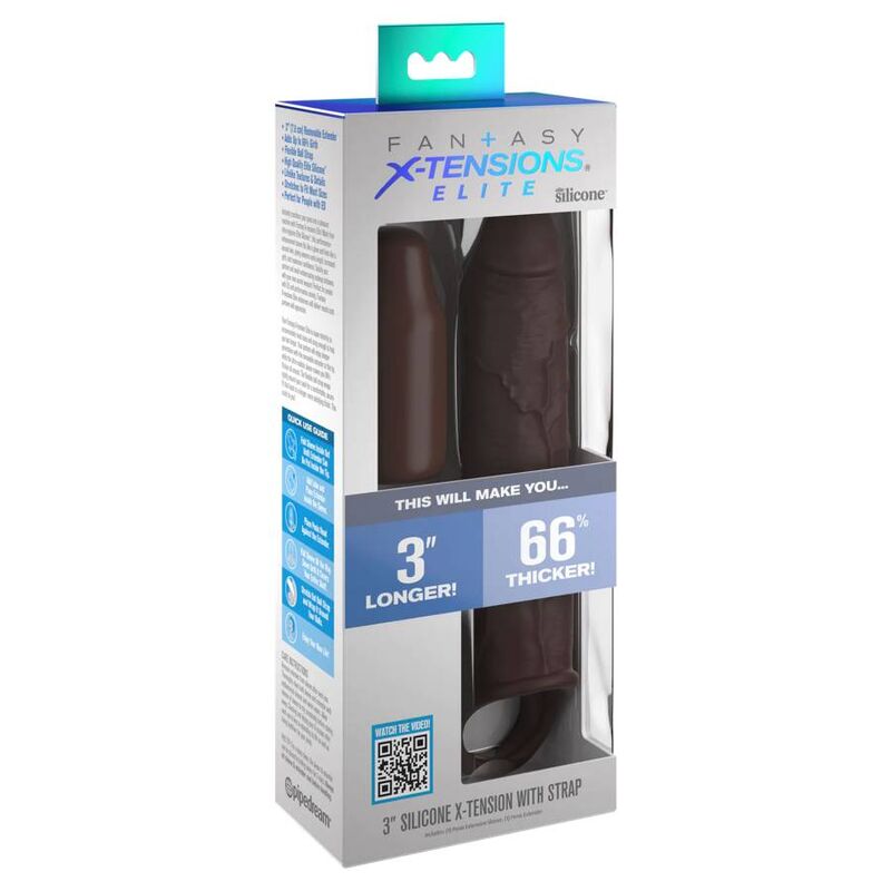 Fantasy X-tensions förlängning med rem 17,78 cm brun