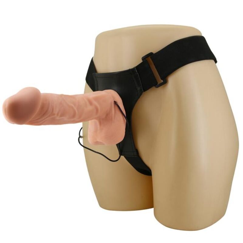 BAILE Ultra Passionate Harness med dildo 26 cm naturlig färg