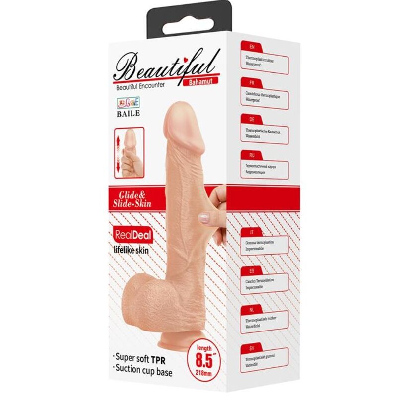 BAILE Bahamut flexibel realistisk dildo 21.8 cm