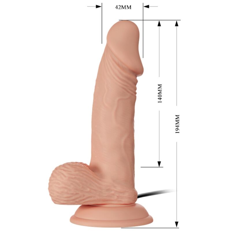 BAILE Beautiful Encounter Zebulon Vibration Dildo 19,4 cm
