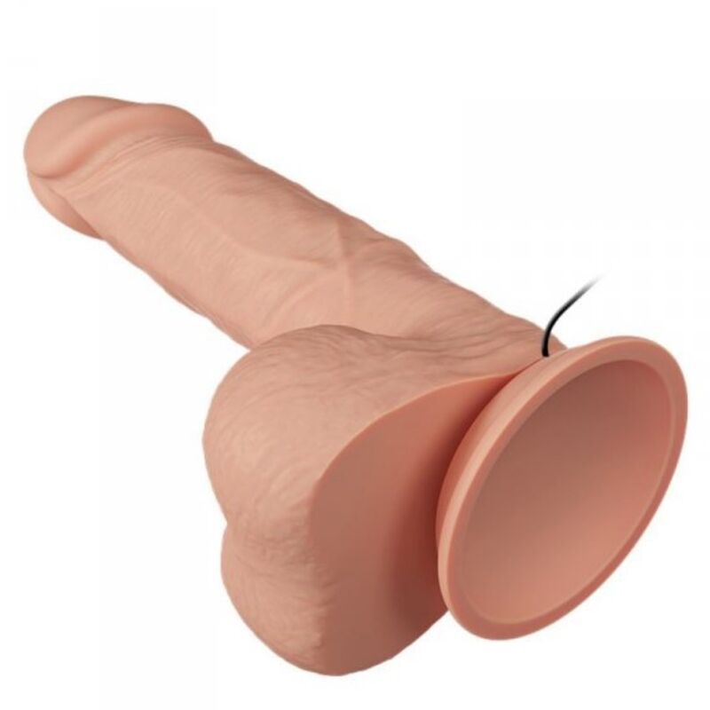 BAILE Bahamut Vibration Dildo 21.8 cm i naturlig färg