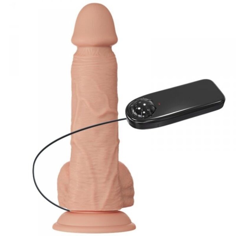 BAILE Bahamut Vibration Dildo 21.8 cm i naturlig färg