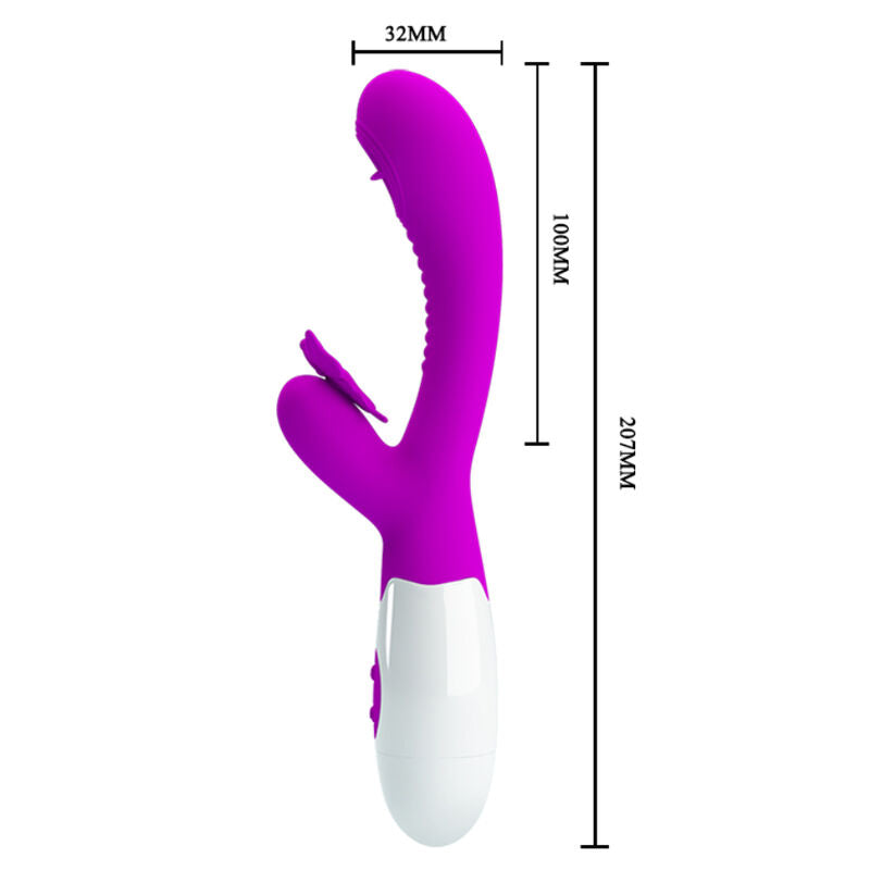 Pretty Love Rabbit vibrator i lila med slick- och vibrationsfunktioner