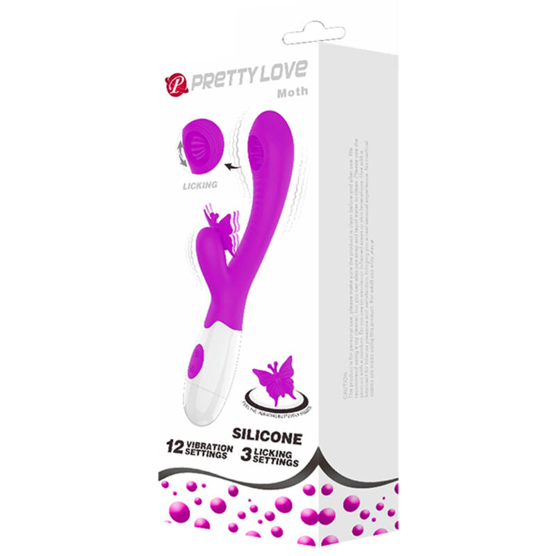 Pretty Love Rabbit vibrator i lila med slick- och vibrationsfunktioner