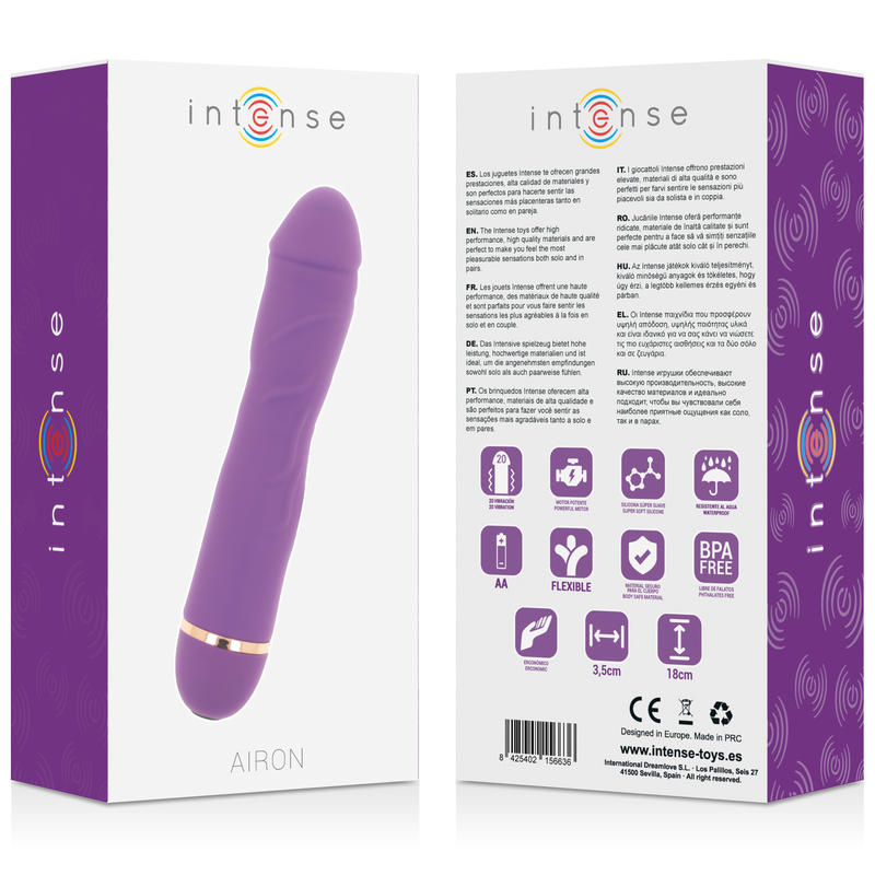 INTENSE AIRON vibrator i silikon lila