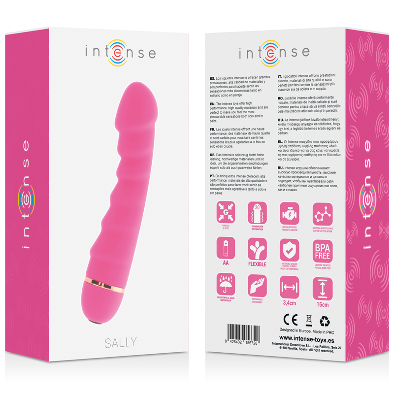 INTENSE - SALLY 20 hastigheter silikon rosa vibrator