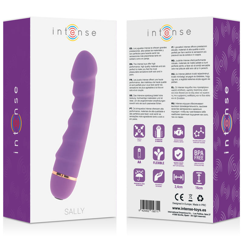 INTENSE - SALLY vibrator i lila silikon