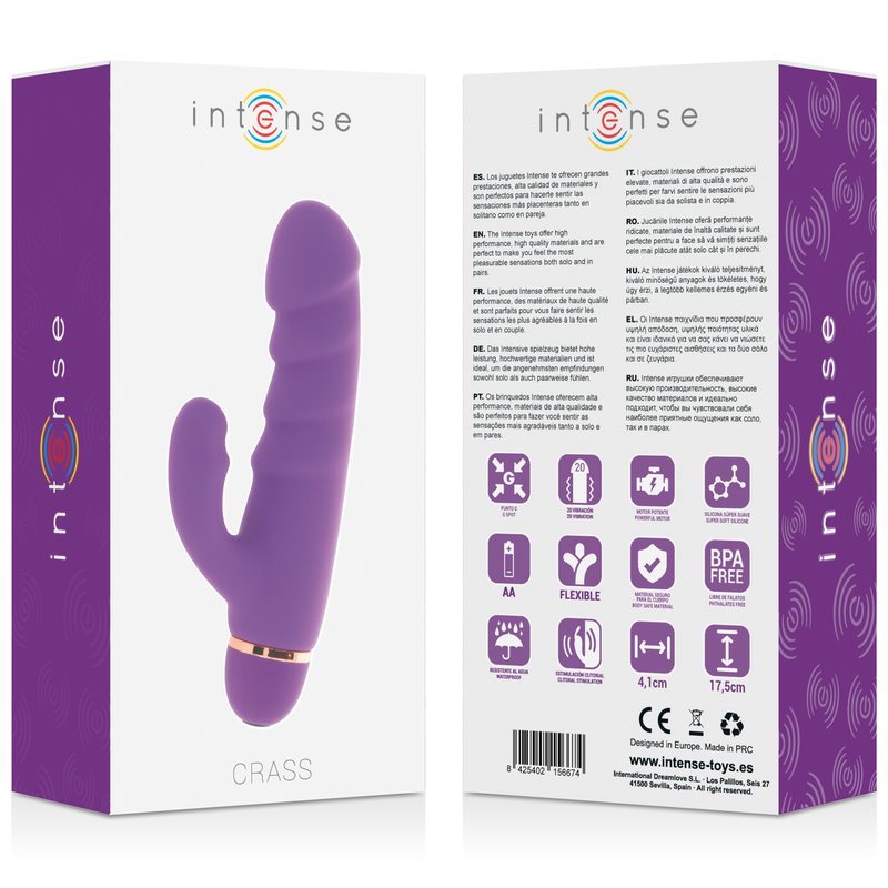 INTENSE - CRASS vibrator i lila silikon