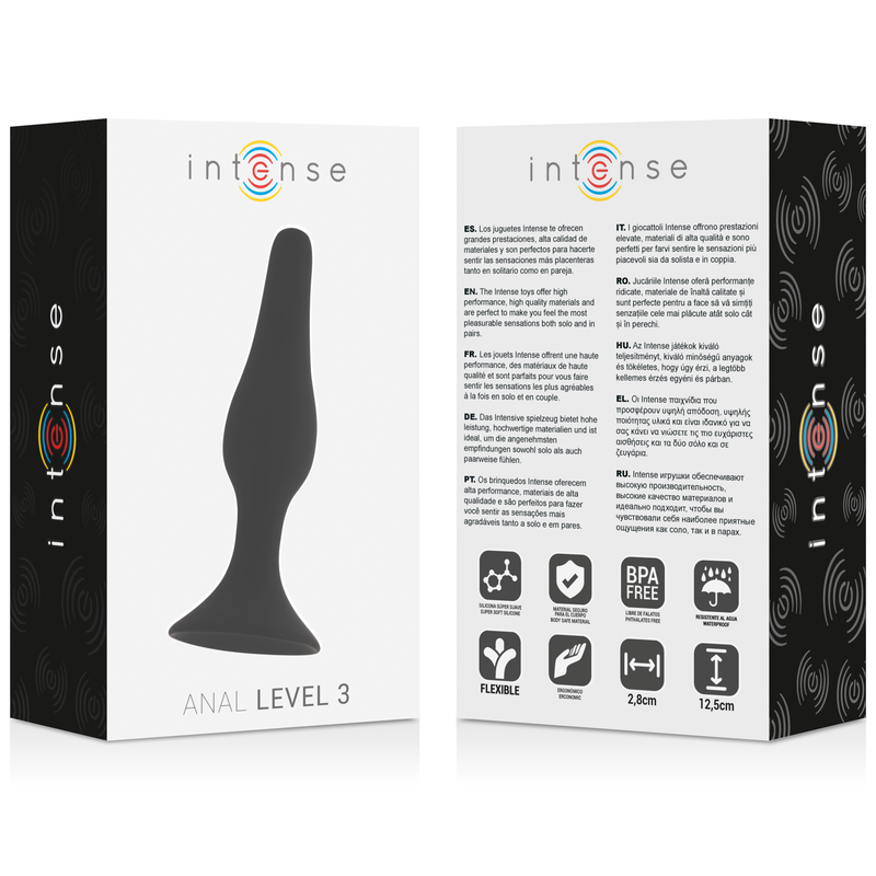 INTENSE Anal Level 3 12.5 cm svart leksak
