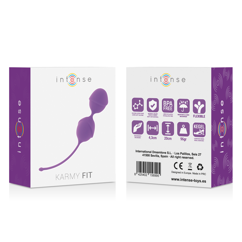 Intense Karmy Fit Kegel Silicone Lilac för bäckenbottenträning
