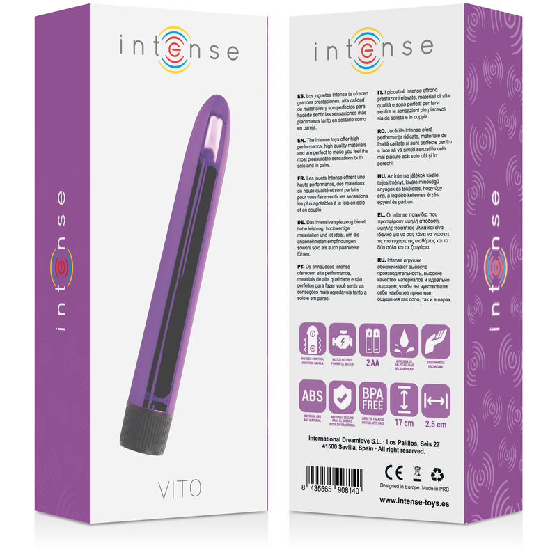 VITO LILAC VIBRATOR i medelstorlek med starka vibrationer