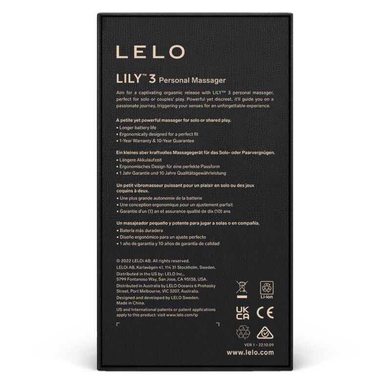 LELO LILY 3 personlig massageapparat i aqua grön