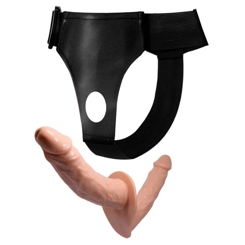 BAILE Ultra Passionate dubbel dildo med sängharnes