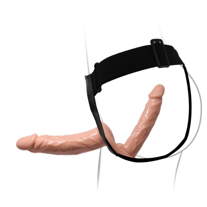 BAILE Ultra Passionate dubbel dildo med sängharnes