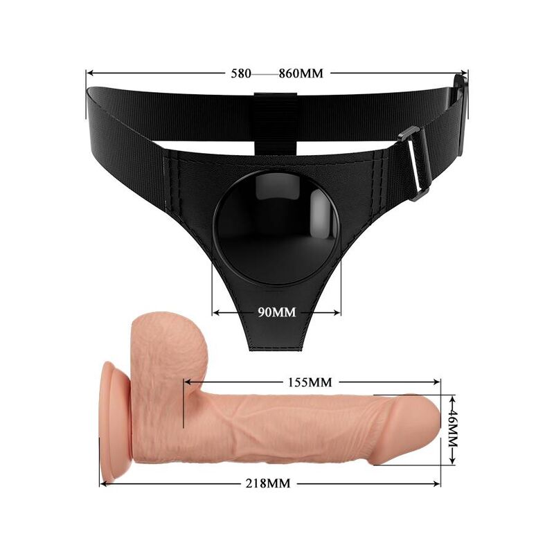 Pretty Love harness briefs med dildo Jerry 21,8 cm