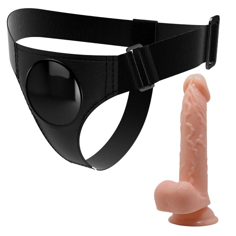 PRETTY LOVE selenbyxor med dildo Kevin 19 cm i naturlig färg