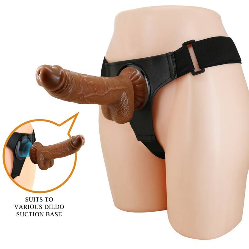 PRETTY LOVE Harness Briefs med Dildo Micheal 20 cm Svart