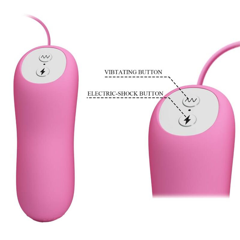 Vibrerande tång med rosa elektrochock för bröstvårtor