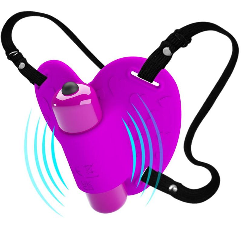PRETTY LOVE - HEARTBEAT KLITORIS MASSAGER 10 VIBRATIONS LÄGEN LILA