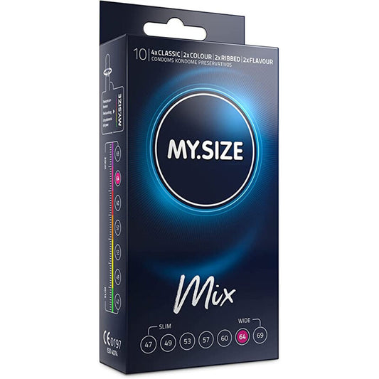 MY SIZE mixkondomer 64 mm, 10 enheter