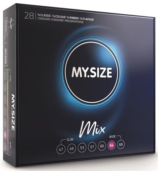 MY SIZE mixkondomer 64 mm, 28 enheter