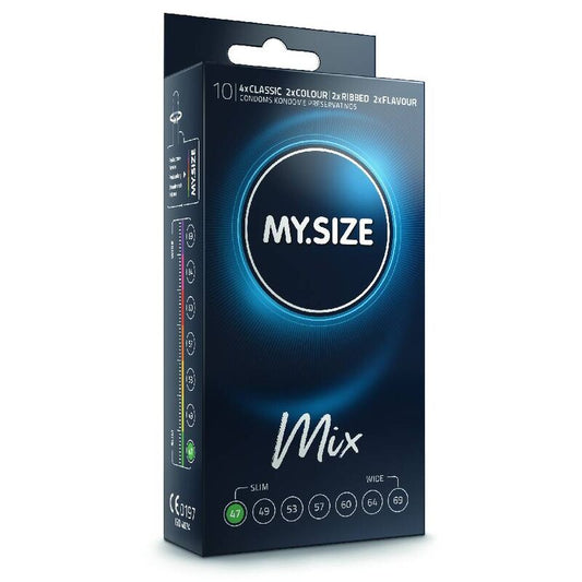 MY SIZE mixkondomer 47 mm, 10 enheter