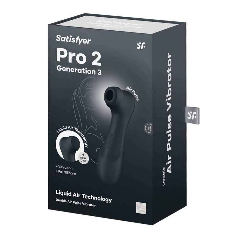 SATISFYER - pRO 2 GENERATION 3 LIQUID AIR TECHNOLOGY BLACK