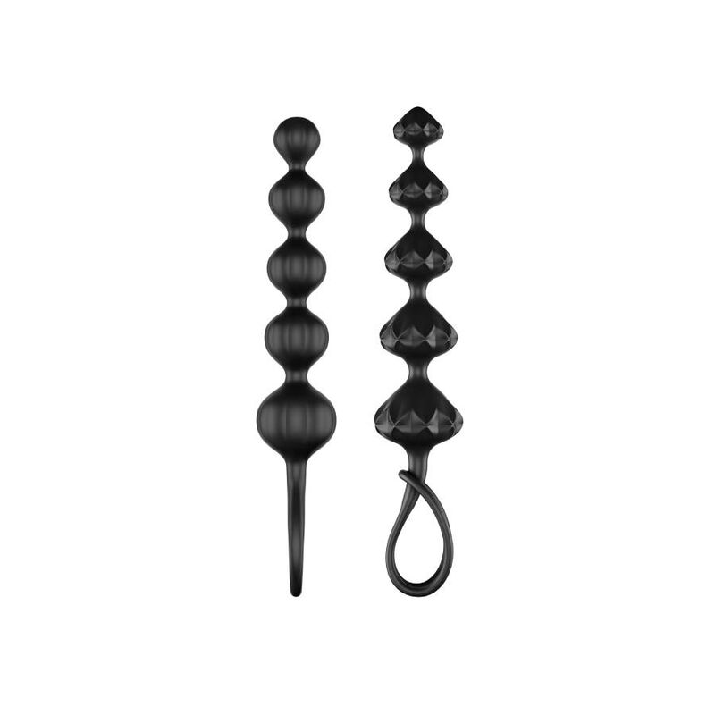 Satisfyer Love Beads Black - anal kulor för nybörjare