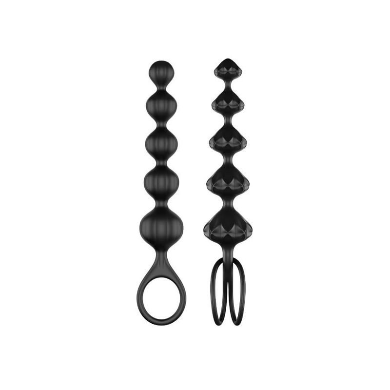 Satisfyer Love Beads Black - anal kulor för nybörjare