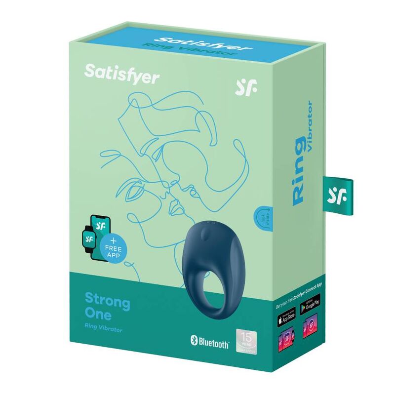Satisfyer Strong One Connect App penisring i silikon