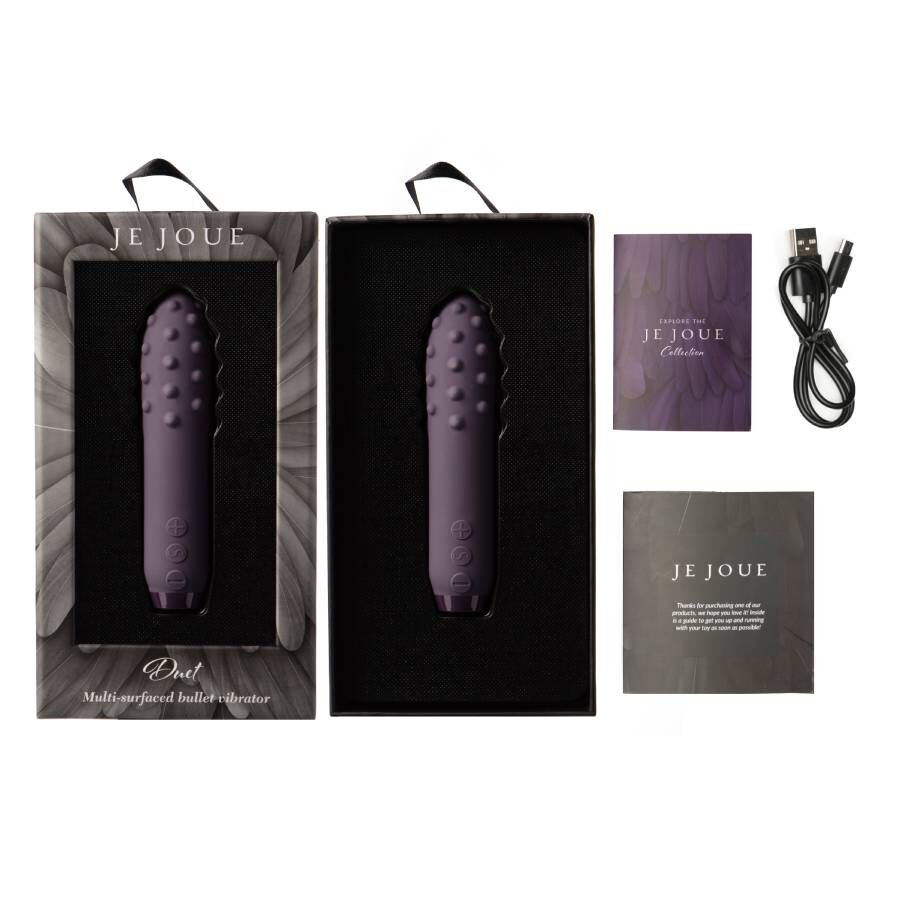JE JOUE Duet Bullet Vibrator i lila färg