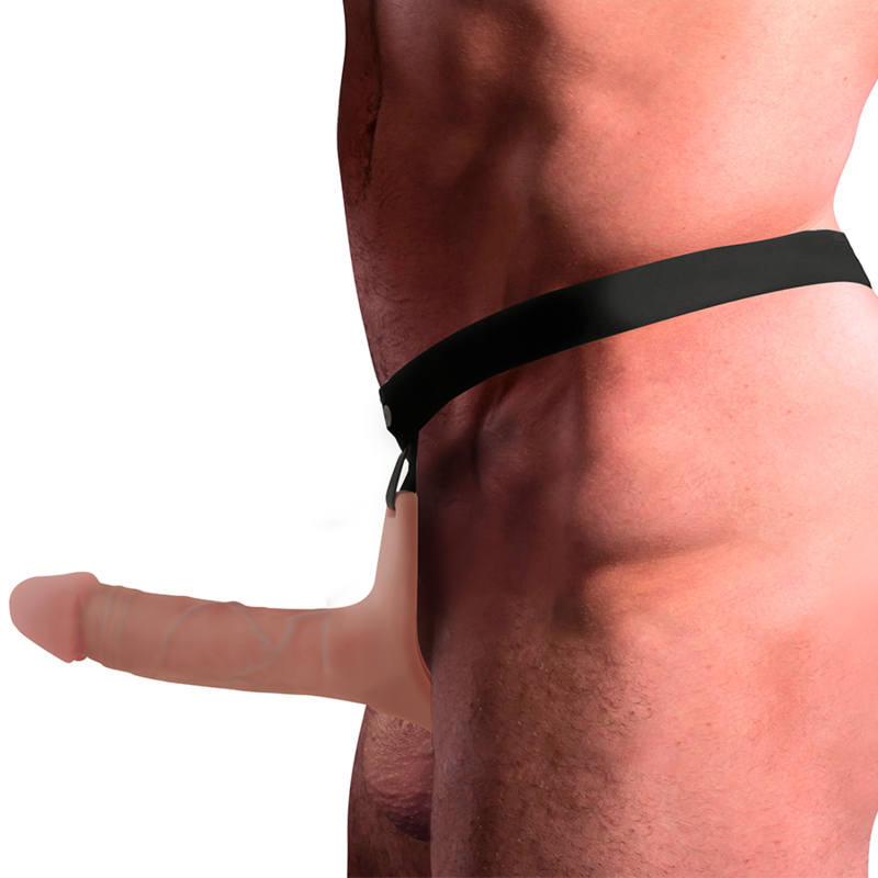 INTENSE - HOLLOW HARNESS MED SILIKON DILDO 16 X 3,5 CM