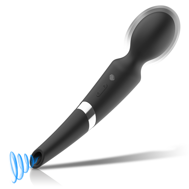 BLACK&SILVER Beck sugstav och massager 2 i 1 i silikon