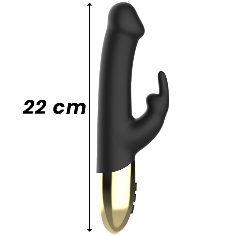 IBIZA Roterande Rabbit Vibrator i svart och guld