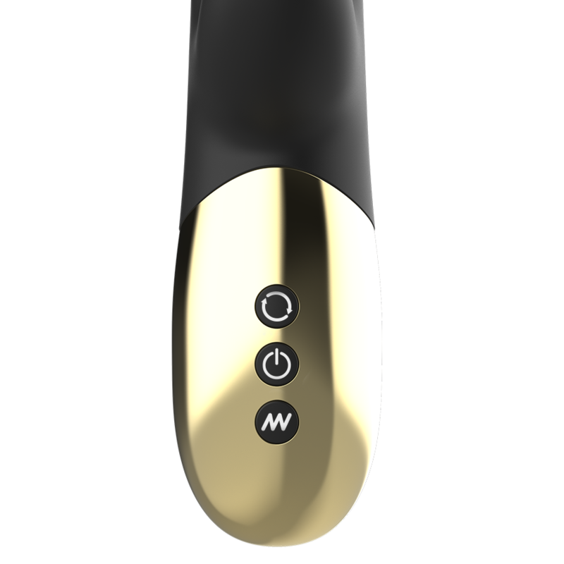 IBIZA Roterande Rabbit Vibrator i svart och guld