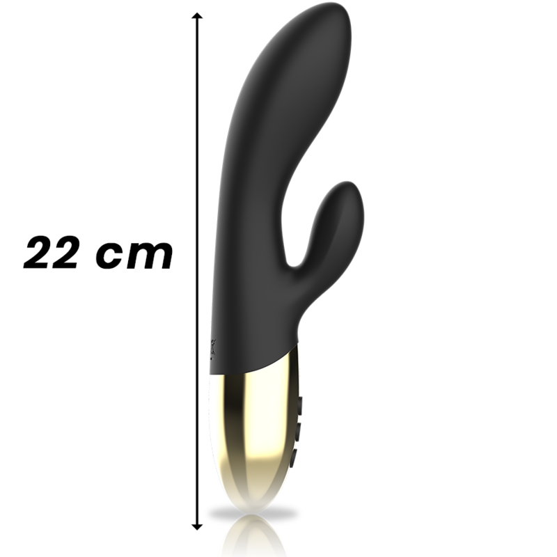 IBIZA Super Soft Rabbit Vibrator i svart och guld