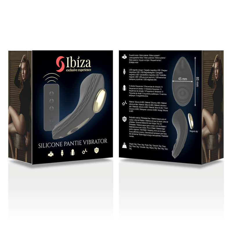IBIZA - SILIKON PANTY VIBRATOR MED FJÄRRKONTROLL